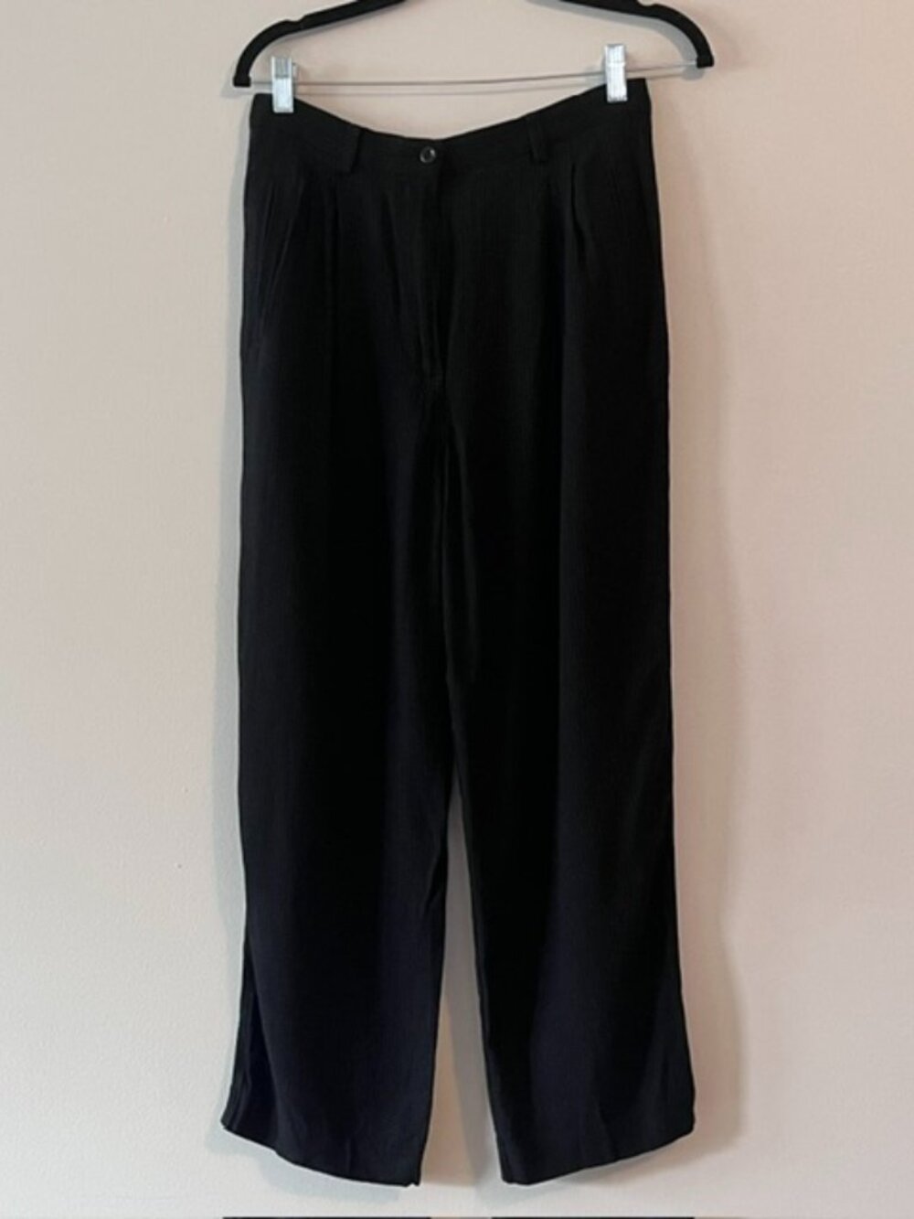 Vintage Liz Claiborne Lizsport Black Pinstripe High Rise Trousers